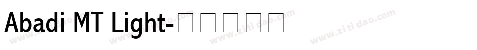Abadi MT Light字体转换